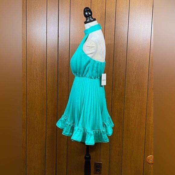 Amur  Amiri Pleated Halter Minidress size 2 - Picture 9 of 13